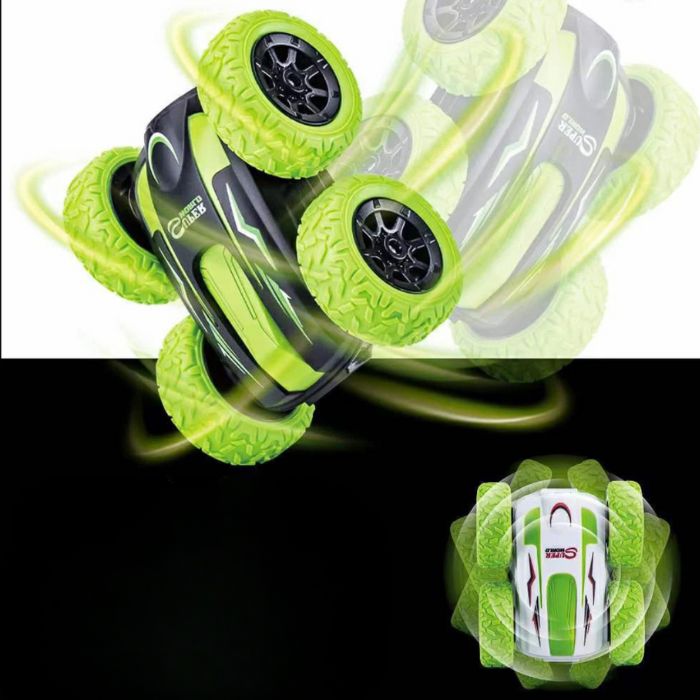 Remote-Controlled All-Terrain Vehicle with 360° Spin and LED Lights
