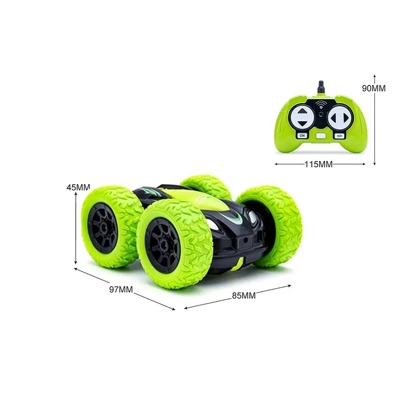 Remote-Controlled All-Terrain Vehicle with 360° Spin and LED Lights
