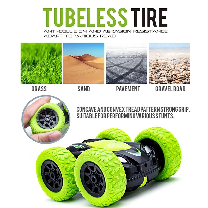 Remote-Controlled All-Terrain Vehicle with 360° Spin and LED Lights