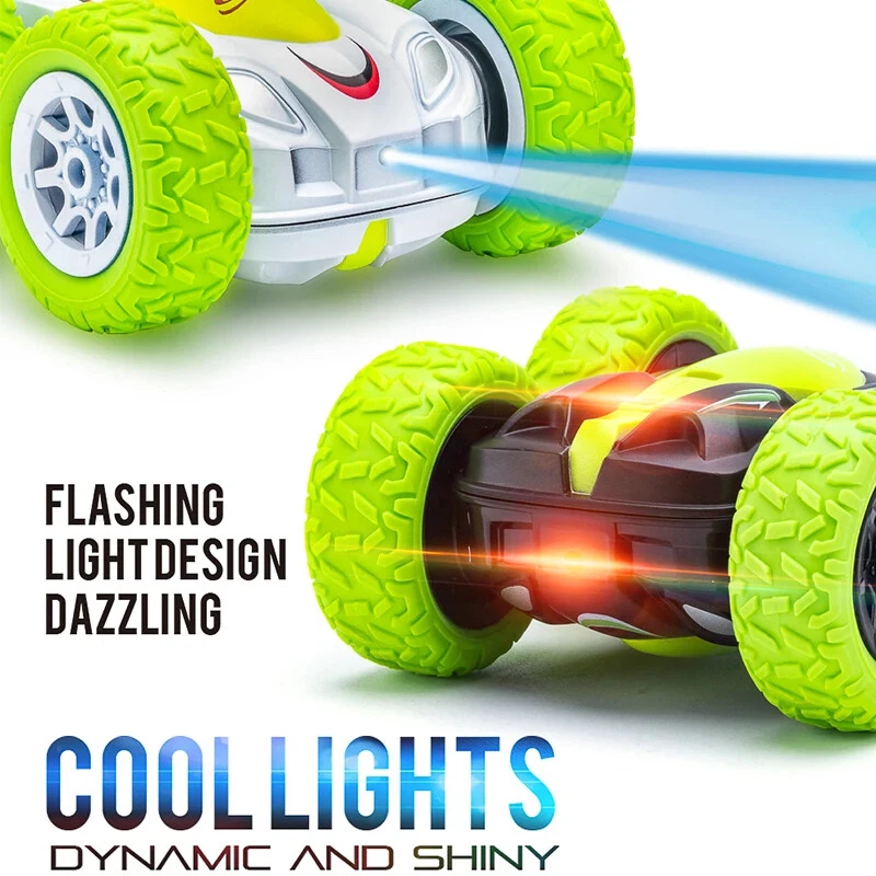 Remote-Controlled All-Terrain Vehicle with 360° Spin and LED Lights