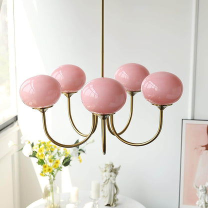 Contemporary Glass Globe Hanging Light Fixture