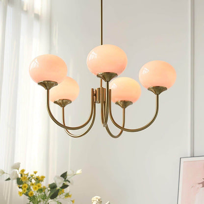 Contemporary Glass Globe Hanging Light Fixture
