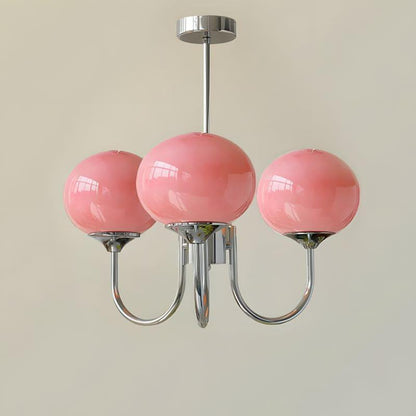 Contemporary Glass Globe Hanging Light Fixture