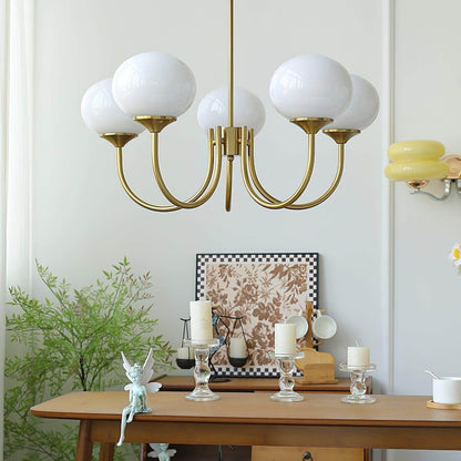 Contemporary Glass Globe Hanging Light Fixture