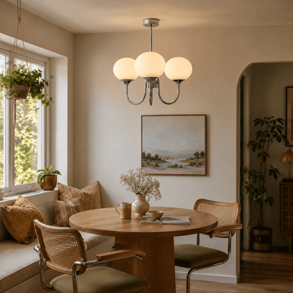 Contemporary Glass Globe Hanging Light Fixture