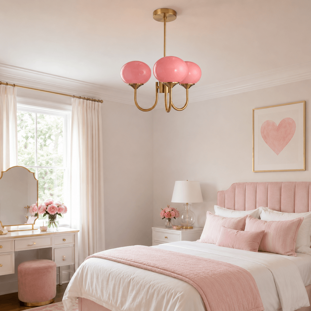 Contemporary Glass Globe Hanging Light Fixture