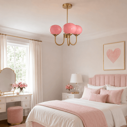 Contemporary Glass Globe Hanging Light Fixture