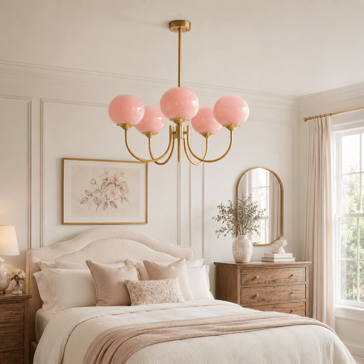 Contemporary Glass Globe Hanging Light Fixture