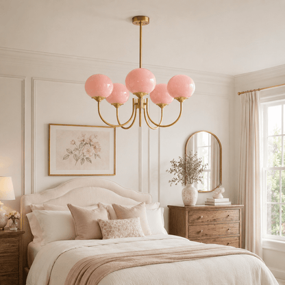 Contemporary Glass Globe Hanging Light Fixture
