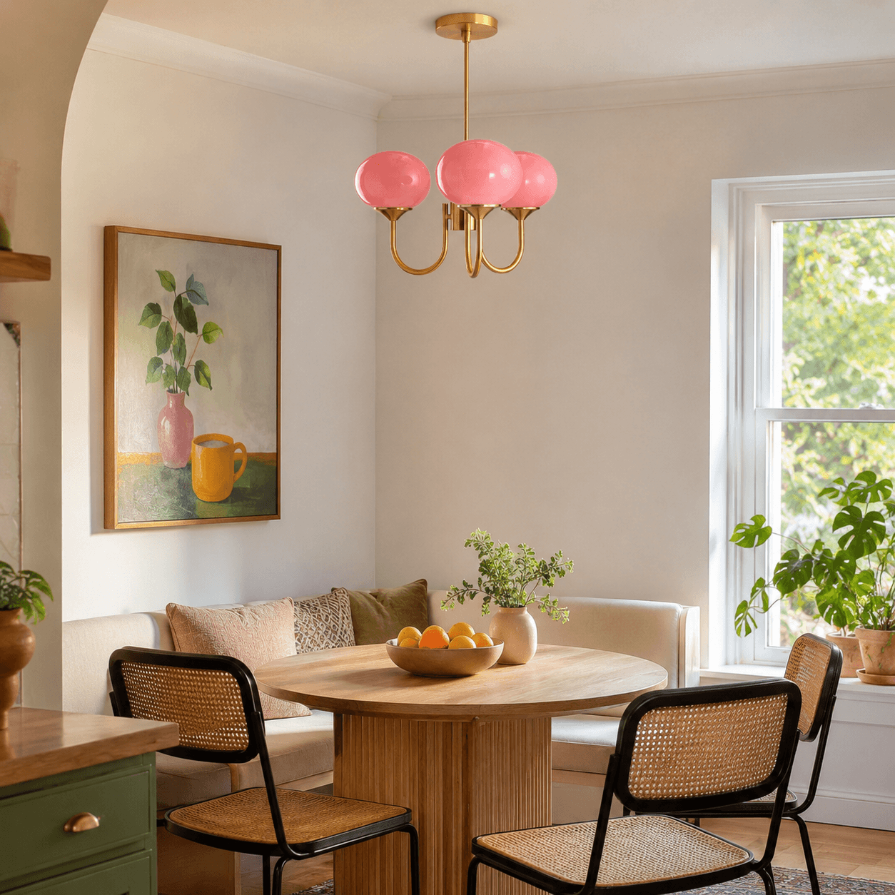 Contemporary Glass Globe Hanging Light Fixture