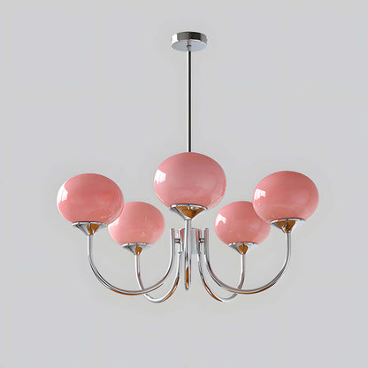 Contemporary Glass Globe Hanging Light Fixture