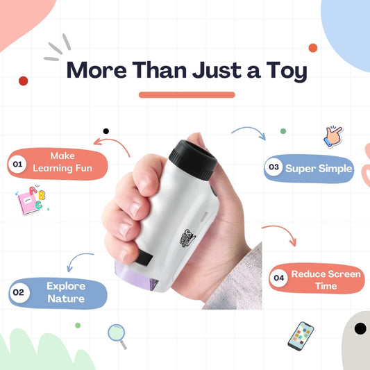 LED Handheld Microscope for Kids - WonderScope