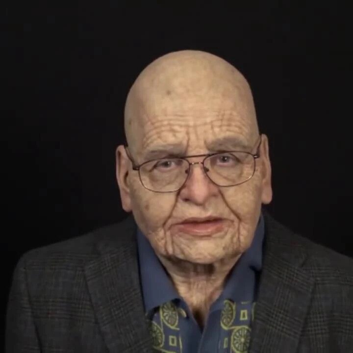 Scary Latex Costume Accessory – Realistic Old Man Mask for Halloween