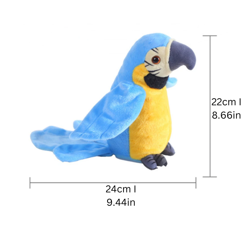 Chattering Parrot Plush Toy - Squawkie