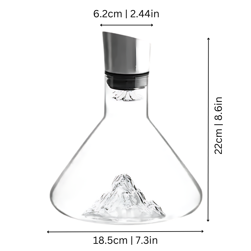 Lead-Free Crystal Wine Decanter with Quick Aeration and Filtration