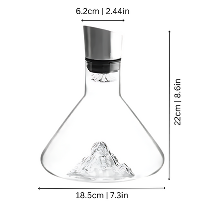 Lead-Free Crystal Wine Decanter with Quick Aeration and Filtration