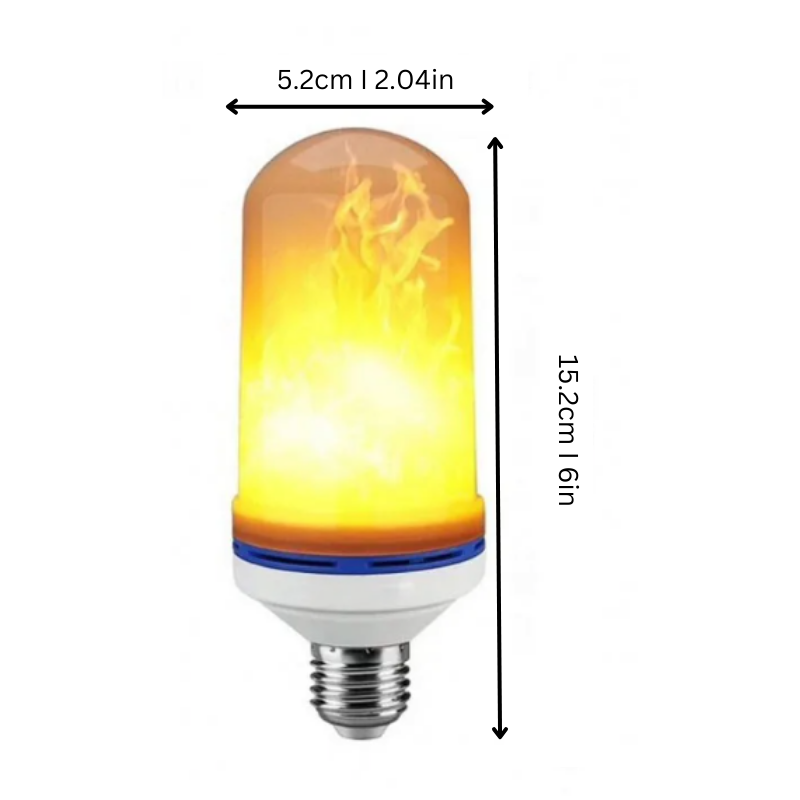 LED Lamp with Flickering Flame Effect for a Cozy Atmosphere