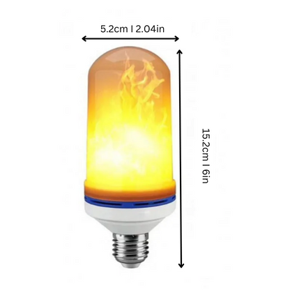 LED Lamp with Flickering Flame Effect for a Cozy Atmosphere