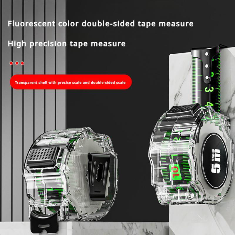 Illuminated Measuring Tape with Dual Laser Engraving