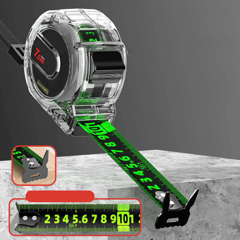 Illuminated Measuring Tape with Dual Laser Engraving