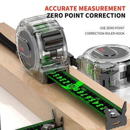 Illuminated Measuring Tape with Dual Laser Engraving