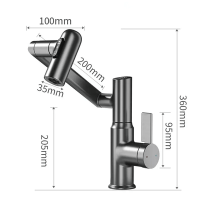 LED Faucet with 360° Rotation and Temperature Display