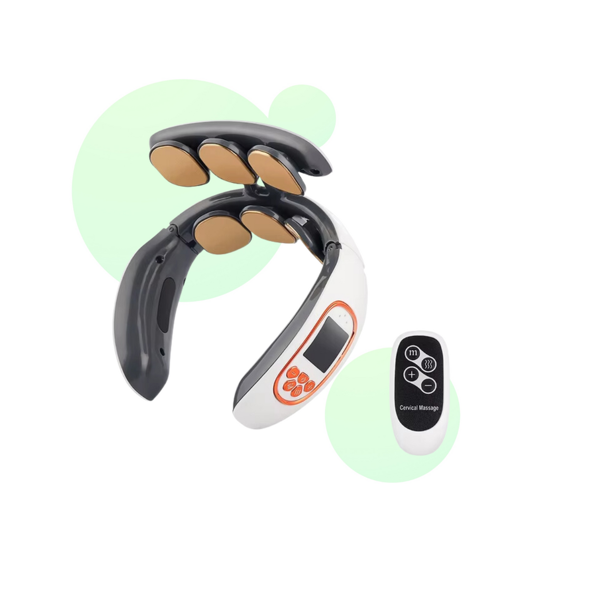 Neck Massager Featuring 6 Customizable Electrodes for Comfort