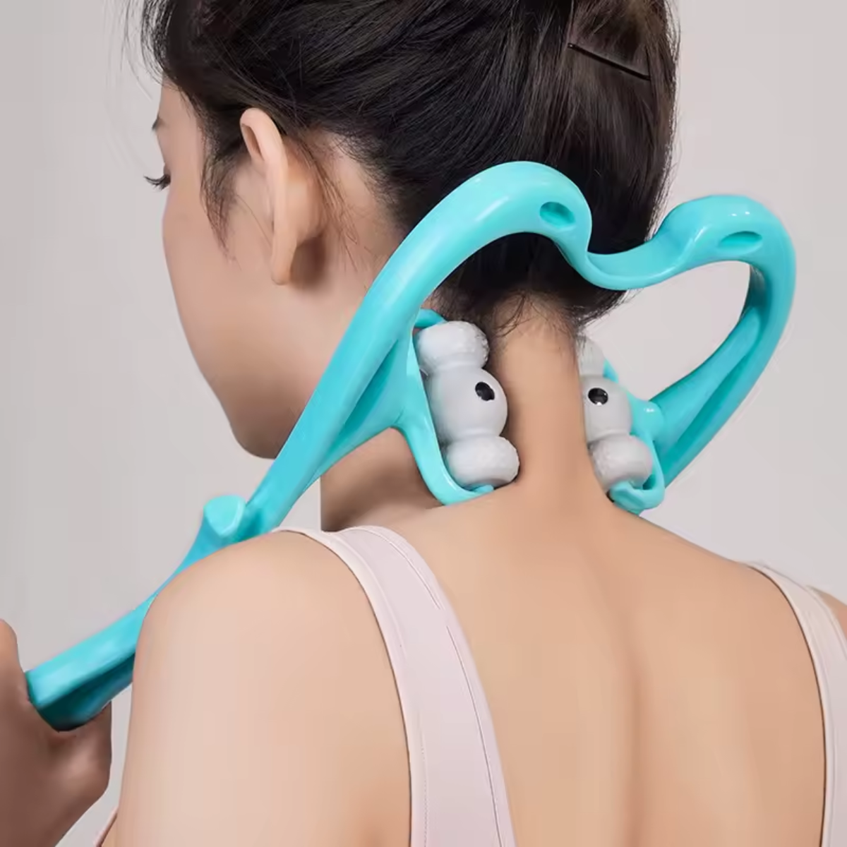 Electric Neck and Back Massager with 6 Rollers for Relaxation