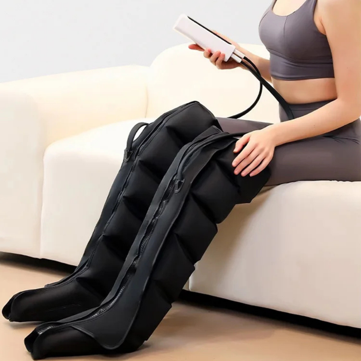 Leg Massager with Inflatable Support for Tired Legs Relief