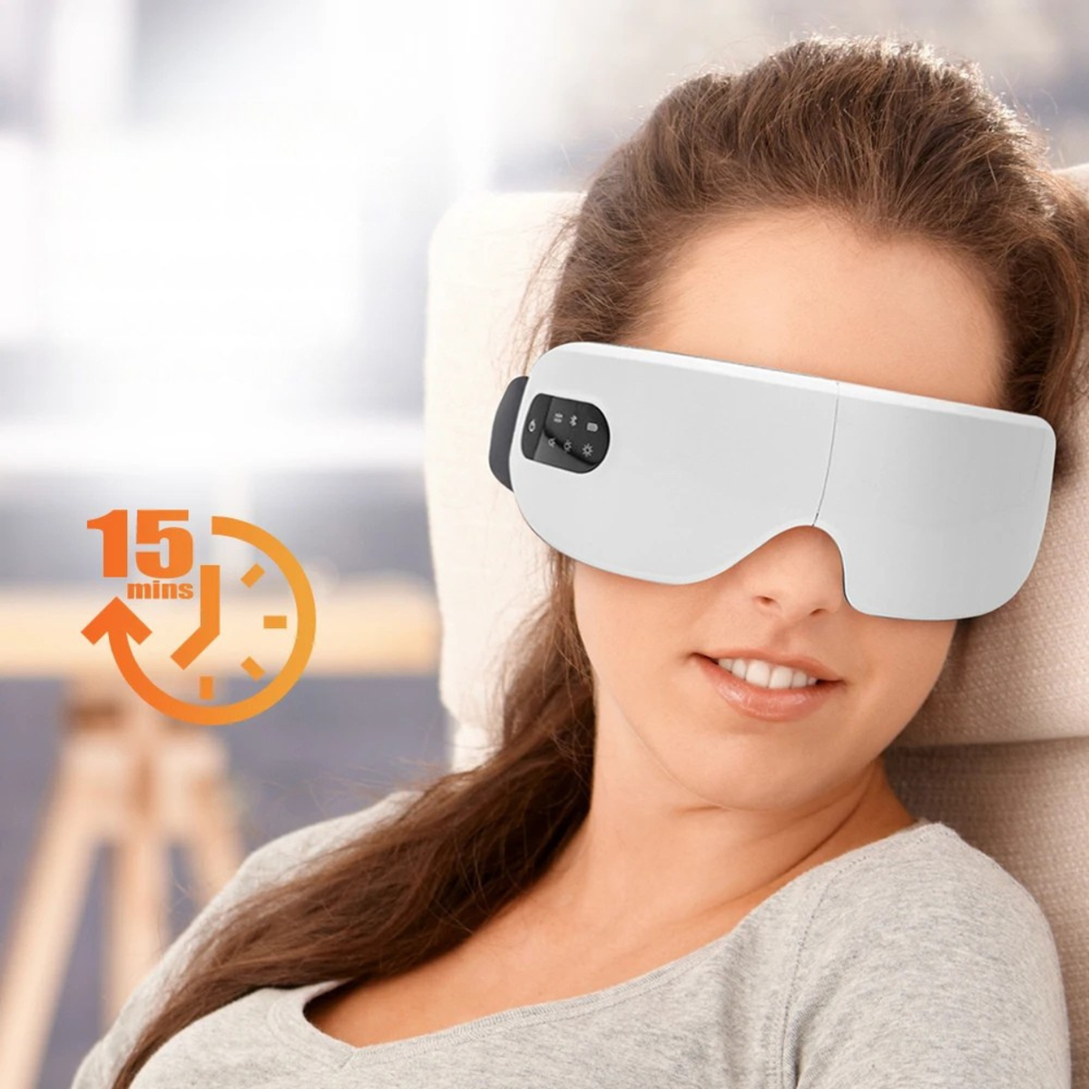 Bluetooth Eye Massager with Massage Feature and Electronic Control