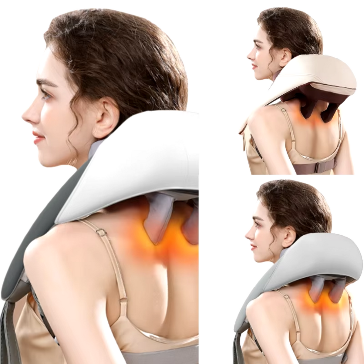 Heat and Vibration Back Massage Device