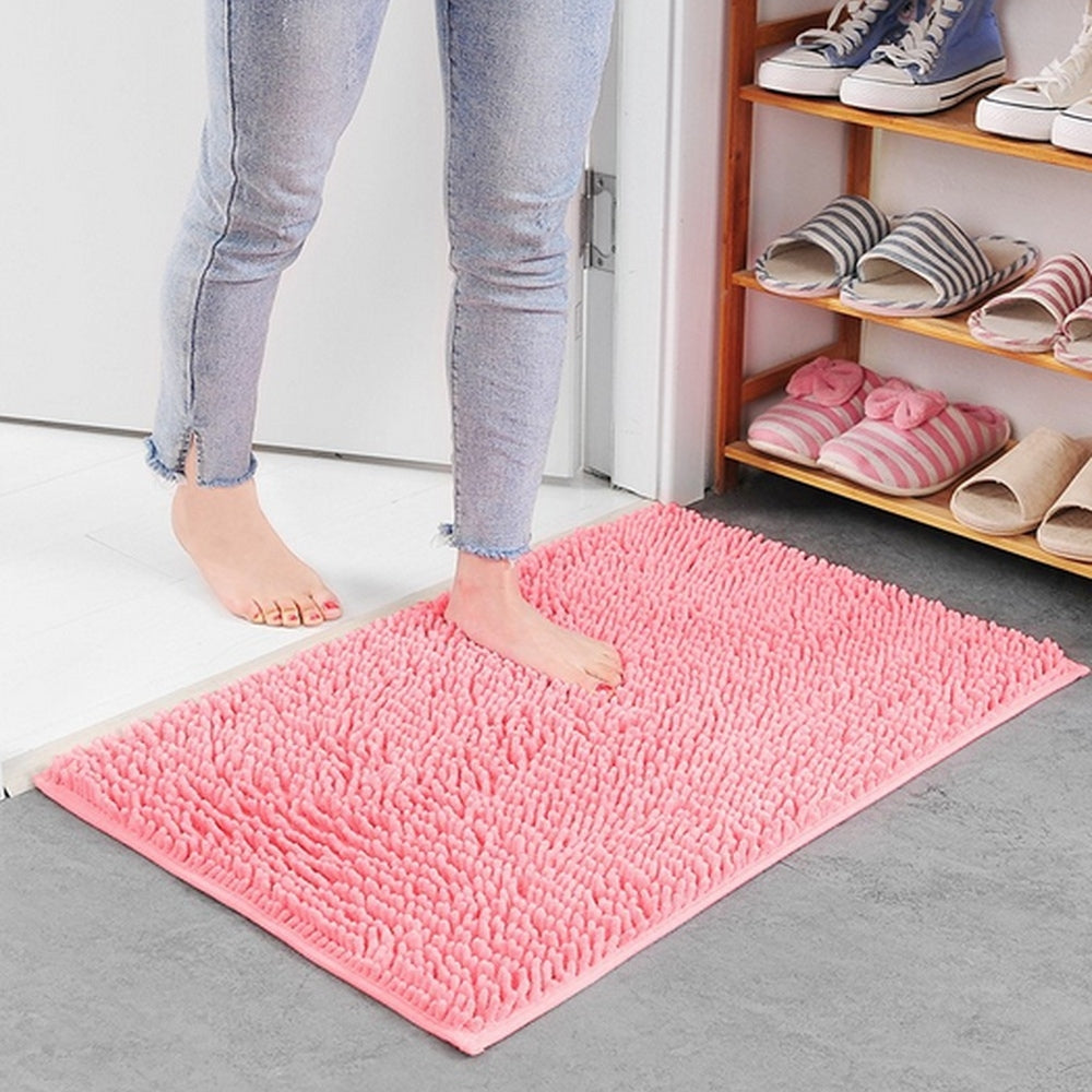 Ultra-Plush Chenille Bath Rug for Cozy Comfort