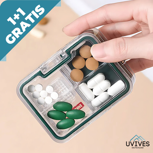 Buy One Get One Free | Smart 2-in-1 Pill Organizer with Built-in Cutter