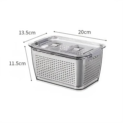 Large Capacity Storage Basket for Refrigerator - Multifunctional Organizer