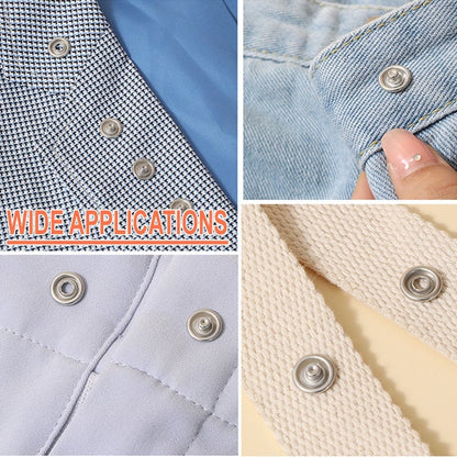 Snap Button Repair Kit with Pliers | Durable Stainless Steel Fasteners