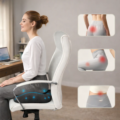 Ergonomic Comfort Cushion | Relieve Pressure While Sitting | Non-Slip Base | ComfortNest