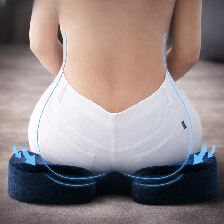 Ergonomic Comfort Cushion | Relieve Pressure While Sitting | Non-Slip Base | ComfortNest