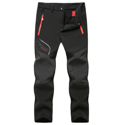Outdoor Fleece Pants with Softshell Fabric