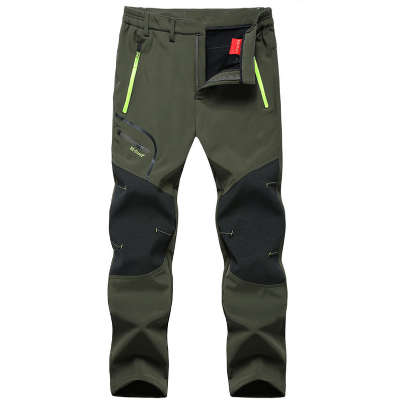 Outdoor Fleece Pants with Softshell Fabric