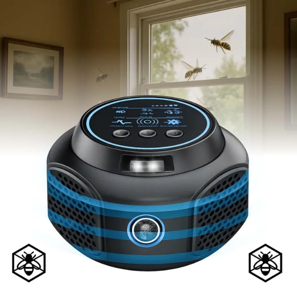 Ultrasonic Wasp and Hornet Repellent Plug-In – Chemical-Free Home Protection for 3200 sq. ft.