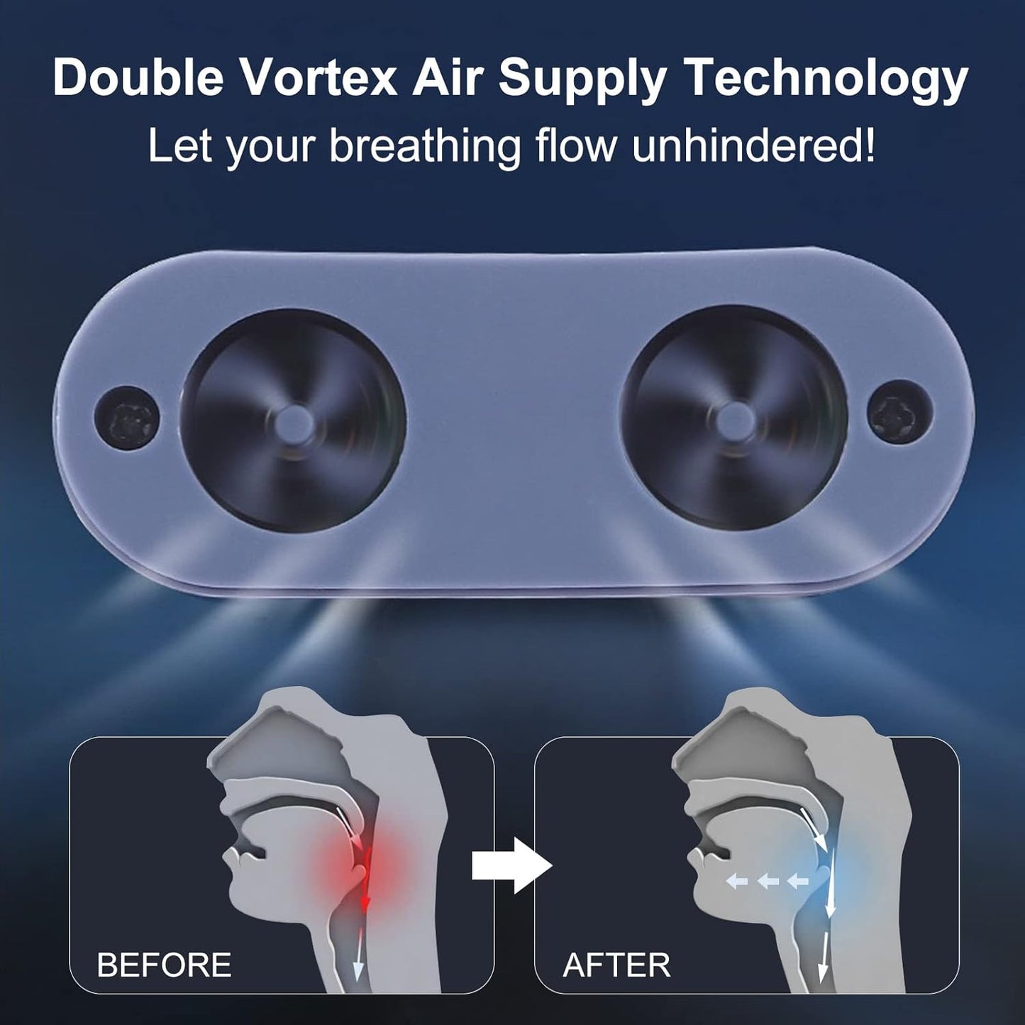 Portable Mini CPAP Device for Sleep Apnea & Snoring Relief - CPAP Alternative