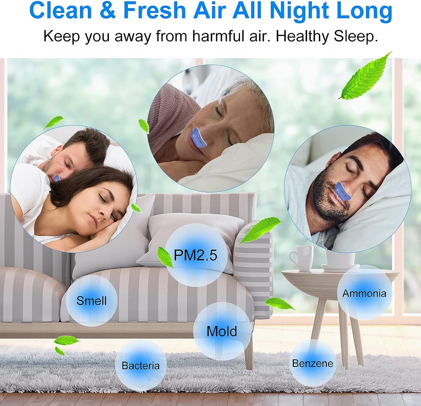 Portable Mini CPAP Device for Sleep Apnea & Snoring Relief - CPAP Alternative