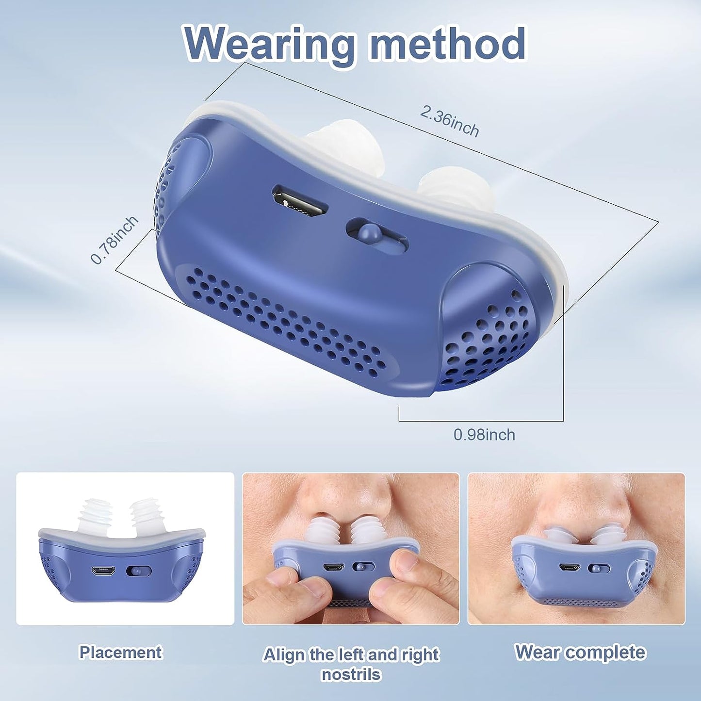 Portable Mini CPAP Device for Sleep Apnea & Snoring Relief - CPAP Alternative