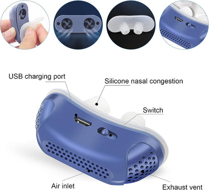 Portable Mini CPAP Device for Sleep Apnea & Snoring Relief - CPAP Alternative
