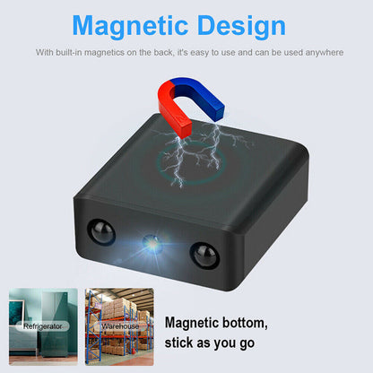 Compact Surveillance Camera with Night Vision - Micro HD WiFi Camera with Audio