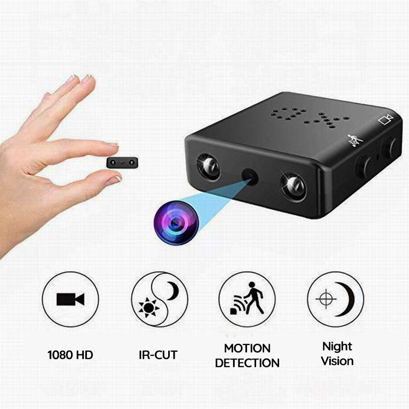 Compact 1080P HD Security Camera with Built-in Microphone and Night Vision