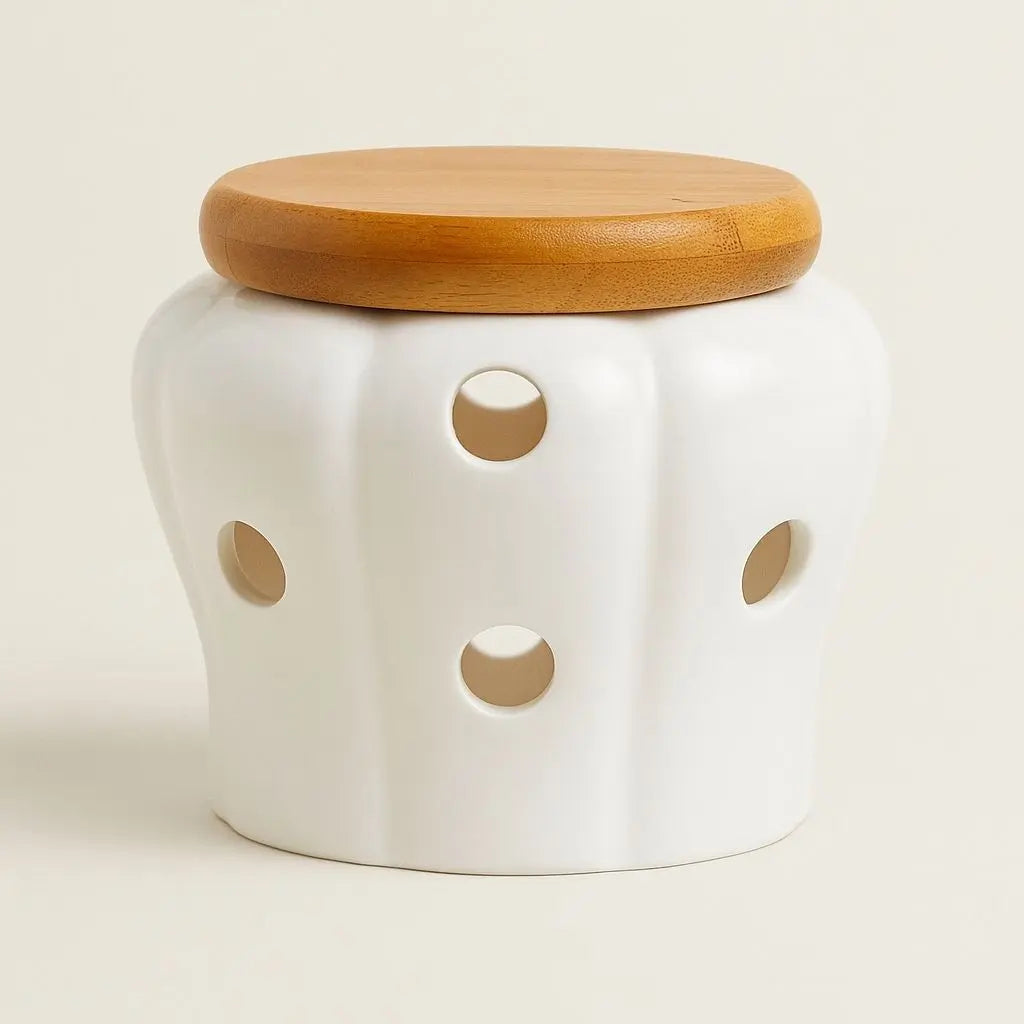 Ceramic Spice Containers with Lids for Storage