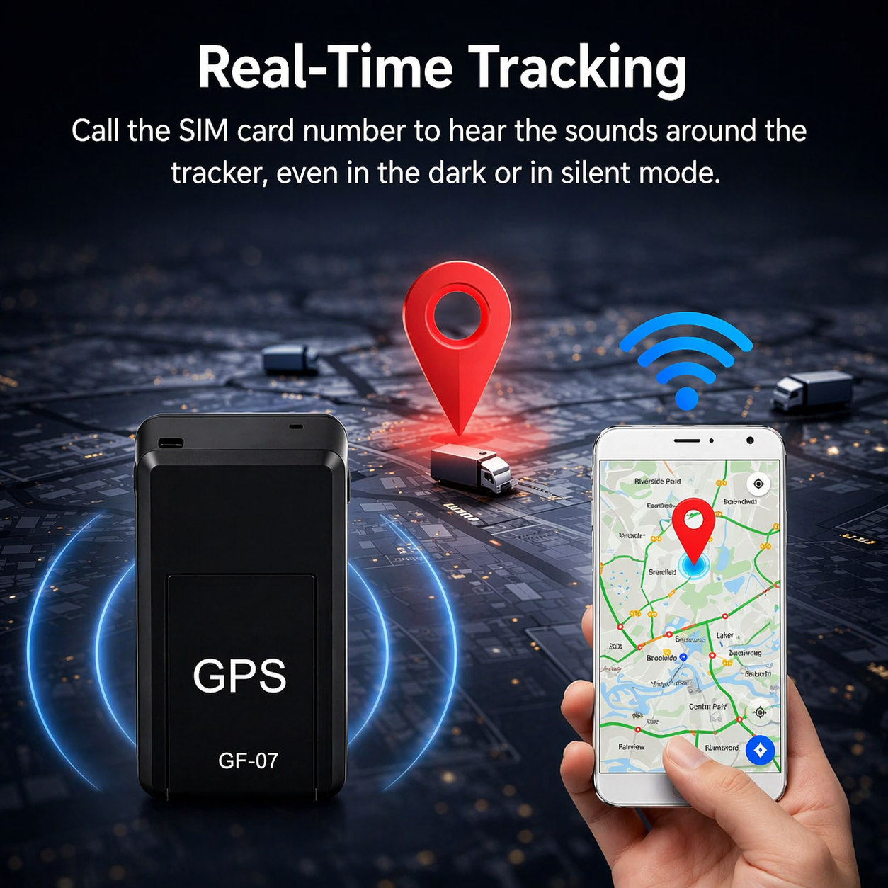 Compact Vehicle GPS Tracker | Real-Time Location Monitoring