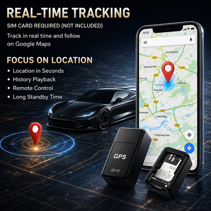 Compact Vehicle GPS Tracker | Real-Time Location Monitoring