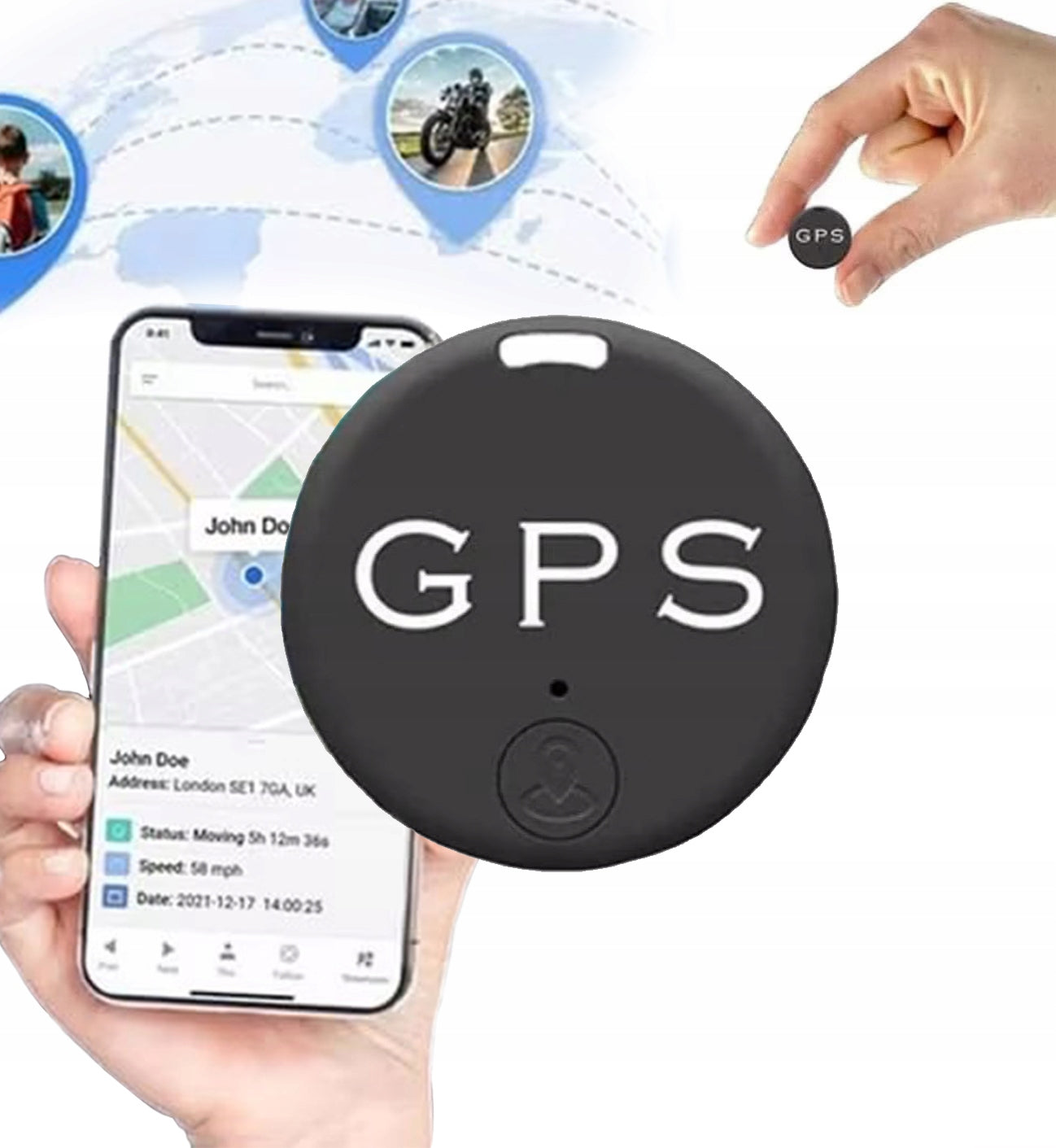 Compact Magnetic GPS Tracker – Real-Time Tracking, Strong Magnet, Extended Battery Life